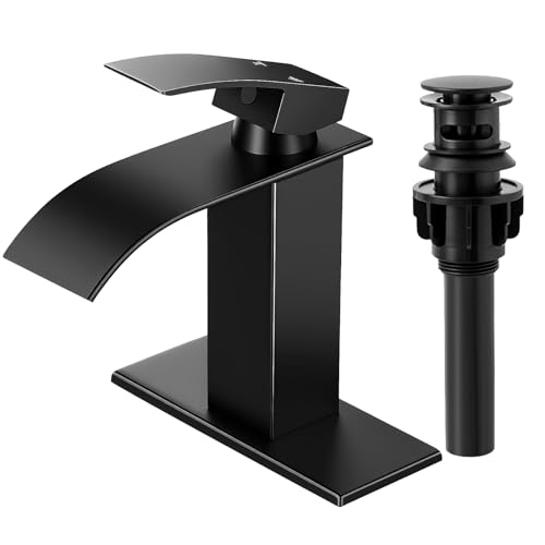 RNDIOZD Matte Black Bathroom Faucets