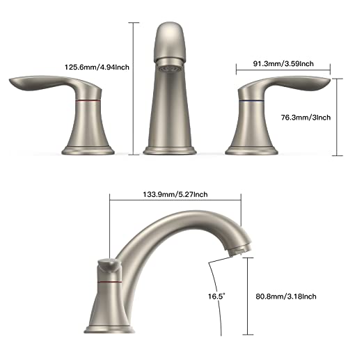 Hosslly Bathroom Sink Faucet Faucet view 3