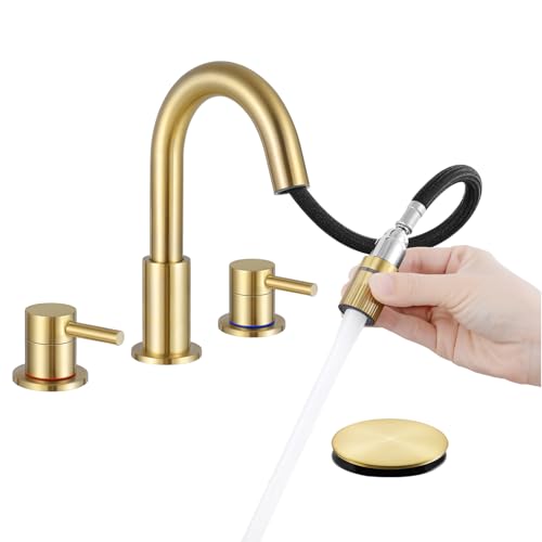 IUERASD Brushed Gold Bathroom Faucet