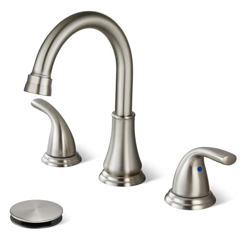 Cinwiny Brushed Nickel Widespread Bathroom