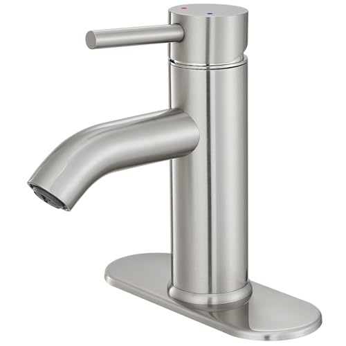 Bathroom Faucet Brushed Nickel Modern