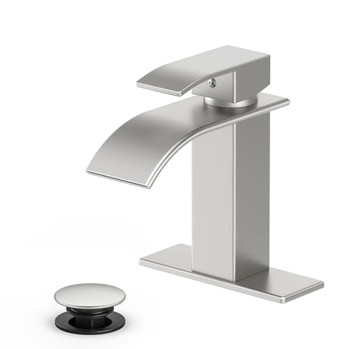 Bathroom Faucet Brushed Nickel Modern