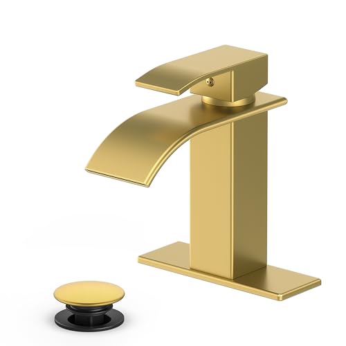 Ryuwanku Waterfall Bathroom Faucet Brushed