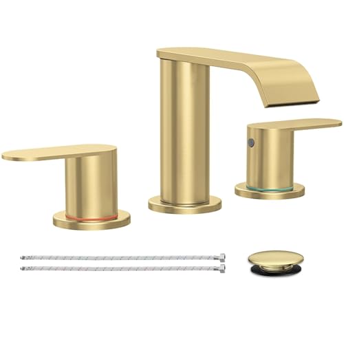Brushed Gold Bathroom Faucet 3