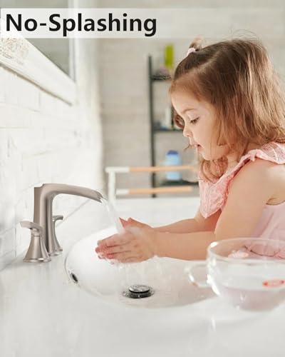 Fapully Brushed Nickel Bathroom Faucet view 5