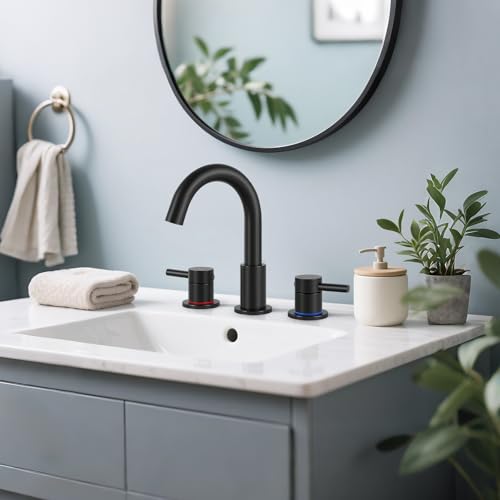 IUERASD Bathroom Faucet 3 Hole view 3