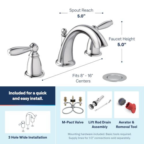 Moen TV6620 Brantford Widespread Bath view 3