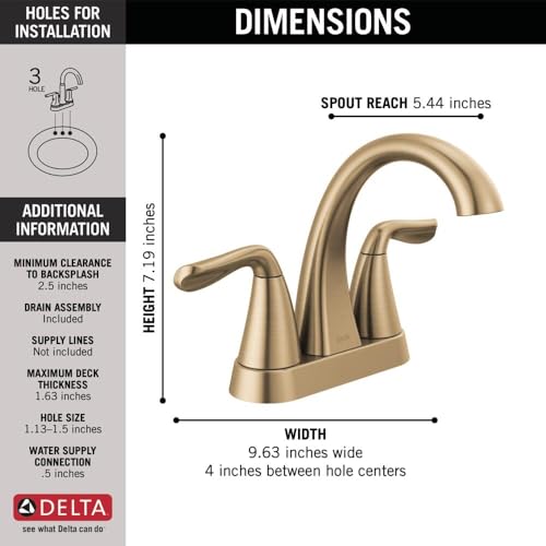 Delta Arvo Centerset Bathroom Faucet view 5
