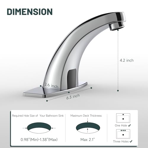 Touchless Bathroom Sink Faucet Greenspring view 2