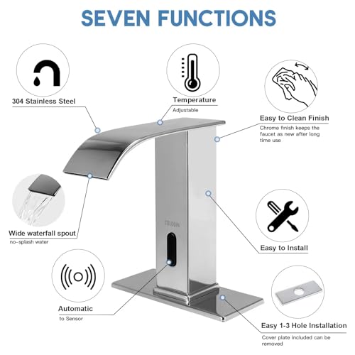 CDLODIN Automatic Sensor Touchless Bathroom view 2