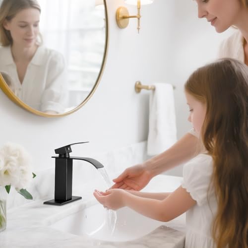 RNDIOZD Matte Black Bathroom Faucets view 2