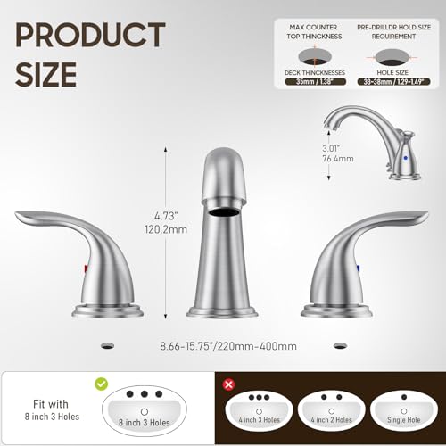 Phiestina 8 Inch 2 Handles view 3