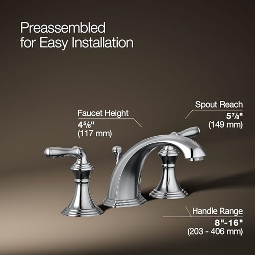 KOHLER K-394-4-CP Devonshire® Widespread Bathroom view 4