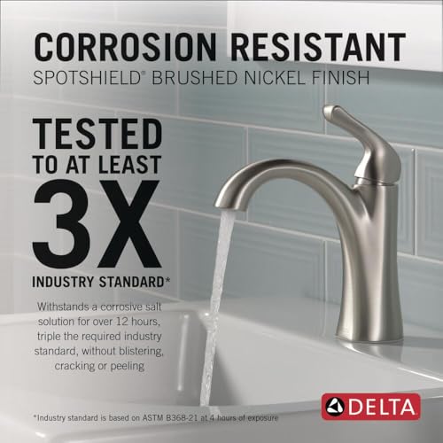 Delta Arvo Brushed Nickel Bathroom view 2