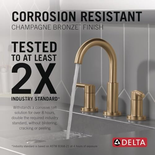 Delta Nicoli Brushed Gold Faucet view 2