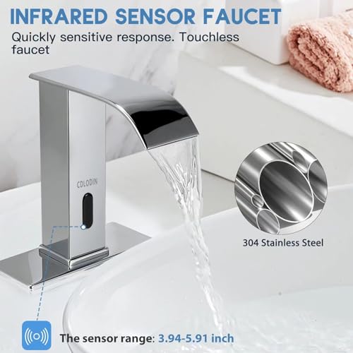 CDLODIN Automatic Sensor Touchless Bathroom view 4