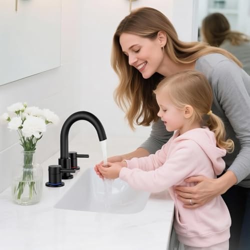 IUERASD Bathroom Faucet 3 Hole view 2