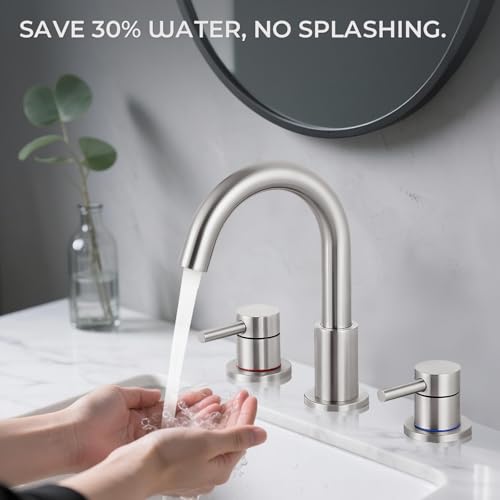 IUERASD Bathroom Faucet 3 Hole view 5