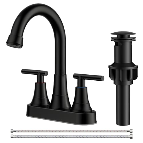 FORIOUS Matte Black Bathroom Faucets