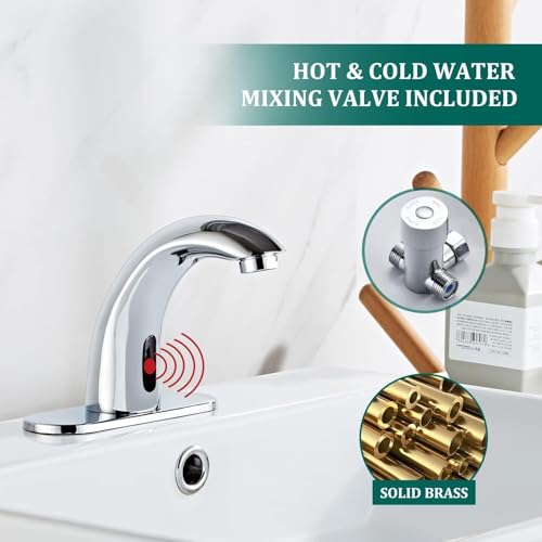 Yodel Faucet Chrome Touchless Bathroom view 3