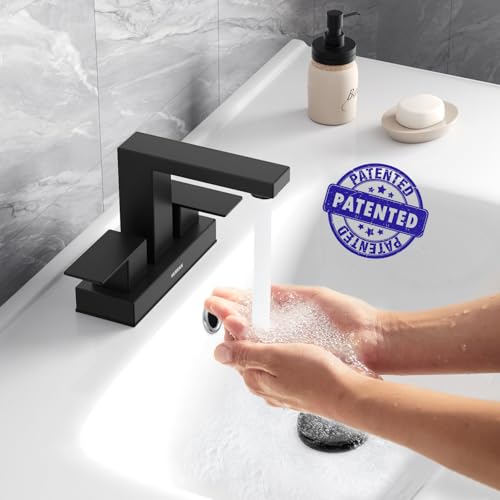 Matte Black Bathroom Sink Faucet view 2