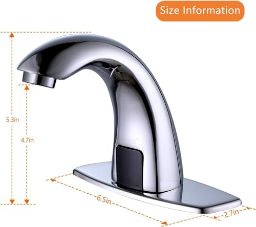 Derpras Touchless Bathroom Faucet with view 4