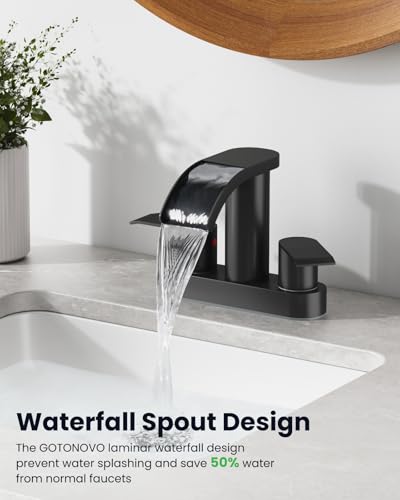 gotonovo 4 Inch Centerset Waterfall view 4