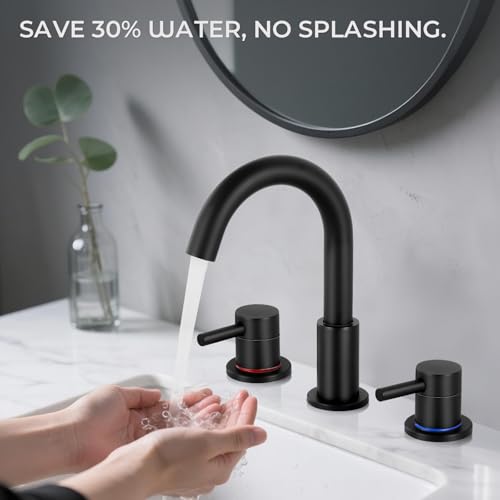 IUERASD Bathroom Faucet 3 Hole view 5