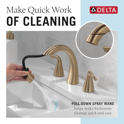 Delta Arvo Brushed Gold Bathroom view 2