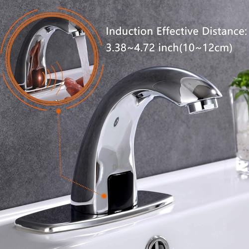 Derpras Touchless Bathroom Faucet with view 3