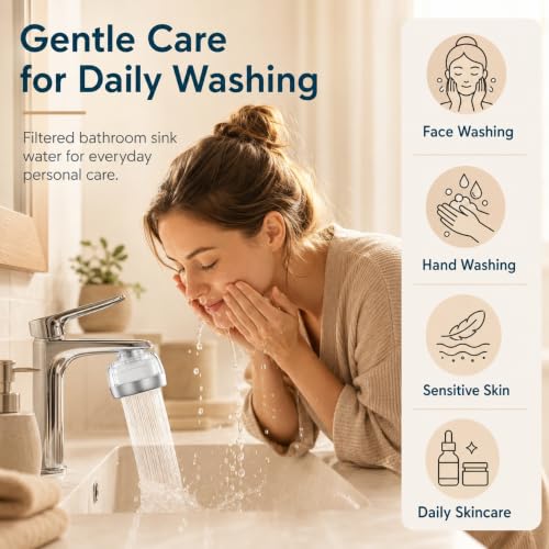 LongLasting Bathroom Sink Faucet Water view 3
