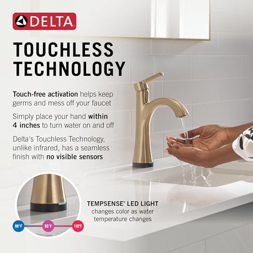 Delta Lineax Touchless Bathroom Faucet view 3
